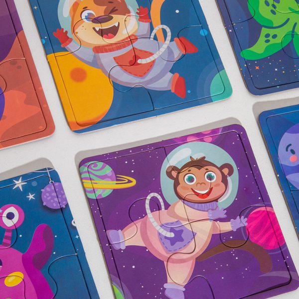 Puzzles "Aventuras en el Espacio" 4 piezas - Imagen 2