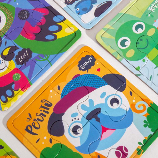 Puzzles "Mis Animalitos" 4 piezas - Imagen 2